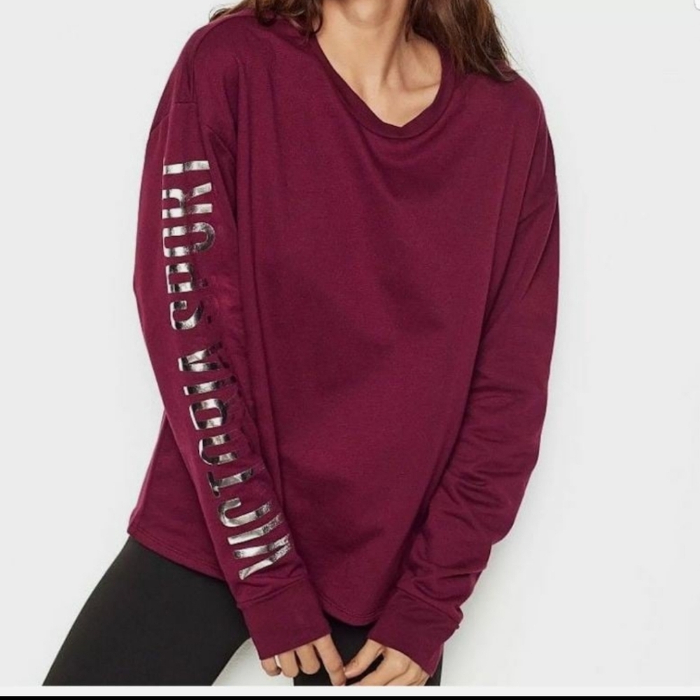 Victoria's Secret sport lightweight slouchy gym sweatshirt new medium